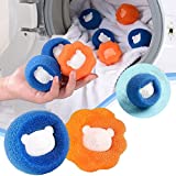 Pet Hair Remover for Laundry, Laundry Pet Hair Catcher, Washing Machine Hair Catcher, Washing Balls Dryer Balls for Clothing Dog Cat Pet Fur Remover 9 Pcs