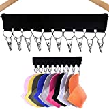 Qulsxxer 2 Pack Hat Rack for Baseball Caps Hat Organizer, 10 Hat Storage Clips for The Storage of Hats in The Closet and Room, Hat Rack Organizer