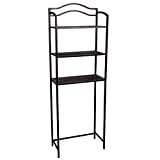 Household Essentials 3 Tier Over The Toilet Storage Rack, Expresso