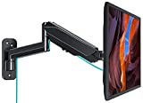 MOUNT PRO Single Monitor Wall Mount for 13 to 32 Inch Computer Screens, Gas Spring Wall Monitor Arm Holds Up to 17.6lbs , Full Motion Adjustable Wall Monitor Mount, VESA Mount 75x75, 100x100