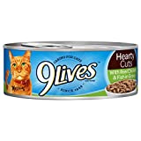 9Lives Hearty Cuts With Real Chicken & Fish In Gravy Wet Cat Food, 5.5-Ounce (Pack of 24)