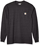 Carhartt Men's K126 Workwear Jersey Pocket Long-Sleeve Shirt (Regular and Big & Tall Sizes), Carbon Heather, Large