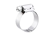 Breeze - 9408H Liner Stainless Steel Hose Clamp, Worm-Drive, SAE Size 8, 1/2" to 29/32" Diameter Range, 1/2" Band Width (Pack of 10)