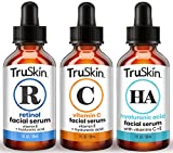TruSkin Age Defying 3-Pack Bundle with Vitamin C Serum, Retinol Serum and Hyaluronic Acid