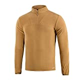 M-Tac Men's Tactical Fleece Pullover  Polartec Micro Series Coyote Brown 1/4 Zip Underwear Sweater (Coyote, M)