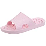 shevalues Shower Shoes for Women with Arch Support Quick Drying Pool Slides Lightweight Beach Sandals with Drain Holes, Pink-Update Version 8-9 Women / 6.5-7.5 Men