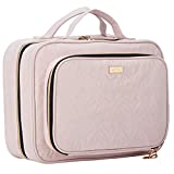 NISHEL Hanging Travel Toiletry Bag, Visible Makeup Organizer, Makeup Case for Travel Accessories, Bathroom Shower, Pink