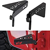 Front Foot Pegs Door Footrest Pegs Pedal Rest With 1941 Style For 2007-2021 Jeep Wrangler JK JKU JL JLU JT TJ