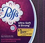 Puffs Ultra Soft Non-Lotion Facial Tissues, 1 Cube Box, 56 tissues per cube