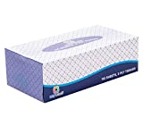 My Stuff Facial Tissues, Soft and Strong Cloths, 110 Sheets per Box, 3-Ply Material, Full Size, Decorative Color Packaging, Blue