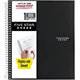 Five Star Spiral-Notebook, 1-Subject, Graph Ruled Paper, 11" x 8-1/2", 100 Sheets, Black (73679)