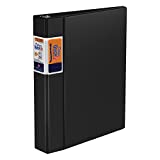 QuickFit Heavy-Duty Commercial Binder, 3-Ring D-Ring Binder, Black, 1.5 Inch, 29021