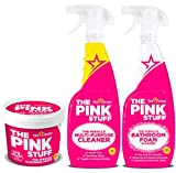 Stardrops - The Pink Stuff - The Miracle Cleaning Paste, Multi-Purpose Spray, And Bathroom Foam 3-Pack Bundle (1 Cleaning Paste, 1 Multi-Purpose Spray, 1 Bathroom Foam)