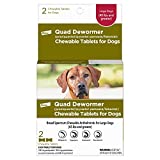 Bayer Chewable Quad Dewormer for Large Dogs, 45 lbs and over, 2 chewable tablets