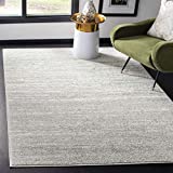 SAFAVIEH Adirondack Collection 4' x 6' Light Grey/Grey ADR113C Modern Ombre Non-Shedding Living Room Bedroom Accent Rug