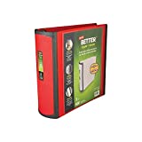 STAPLES 807717 Better 3-Inch D 3-Ring View Binder Red (18367)