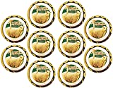 Psalm 23, Bulk Pack of 10 Memory Verse Tokens of Faith, Handout for Sunday School and Bible Study, Gold Plated Challenge Coin, The Lord is My Shepherd, I Shall Not Want - Religious Gift