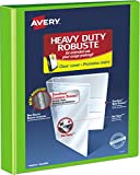 Avery Heavy Duty View 3 Ring Binder, 1.5" One Touch EZD Ring, Holds 8.5" x 11" Paper, 1 Chartreuse Binder (79773)