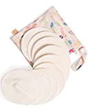 Kindred Bravely Organic Washable Breast Pads 10 Pack | Reusable Nursing Pads for Breastfeeding with Carry Bag