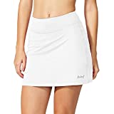 BALEAF Women's Athletic Skorts Lightweight Active Skirts with Shorts Pockets Running Tennis Golf Workout Sports White Size M