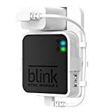 Outlet Wall Mount for Blink Sync Module2,Simple Mount Bracket Holder for All-New Blink Outdoor Blink Indoor Home Security Camera with Easy Mount Short Cable and No Messy Wires or Screws (White)