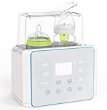 Baby Bottle Warmer for Breastmilk or Formula, Fast Breastmilk or Food Heater&Defrost Warmer with LCD Display&Timer, Accurate Temperature Control