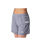 adidas Female Team 19 Knitted Shorts,Grey/White,M