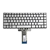 GinTai US Laptops Keyboard with Backlit Replacement for HP Pavilion X360 14-BA 14T-BA 14M-BA 14-BS Series/14-BW 14-BF 14m-CD 14m-DH 14m-CF 14-DK (G) Silver