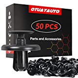 OTUAYAUTO 50PCS Plastic Retainer Clips, Engine Cover Fasteners Clips - Replacement for Lexus & Toyota 2002-2019, Splash Shield Clips Replace OEM: 90467-07201