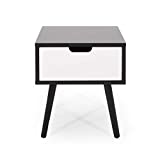 Christopher Knight Home Leila End Table, Black, White