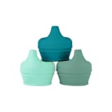 Boon SNUG Spout Sippy Lids, Assorted Colors (Pack of 3)