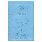 Personalized Bible Custom Text Your Name ICB Precious Moments Holy Bible Leathersoft Blue International Children's Bible Custom Made Gift for Baptisms Christenings Birthdays Celebrations Holidays