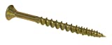 The Hillman Group 42180 Pro Crafter 8 by 2-1/2-Inch Wood Screw, 50-Piece, Yellow Zinc