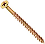 The Hillman Group 47674 8-Inch x 2-1/2-Inch All Purpose Wood Screw with Phillips Drive, 1-Pound, Yellow