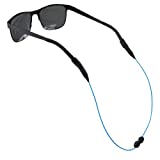 Cablz Monoz Adjustable Eyewear Retainer | Monofilament-Like Line, Adjustable, Off-The-Neck Eyewear Retainer Strap, 14in (Blue)