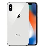 Apple iPhone X, 64GB, Silver - For T-Mobile (Renewed)