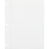 Ecology College Ruled Recycled Filler Paper,White, 150 Sheets (3202)