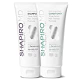 Hair Loss Shampoo and Conditioner | DHT Fighting Vegan Formula for Thinning Hair Developed by Dermatologists | Experience Healthier, Fuller & Thicker Looking Hair  Shapiro MD | 1-Month Supply