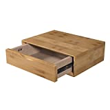 Middleton Row, No Assembly Required, Floating nightstand, Solid Premium Bamboo Wood - Bamboo