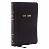 KJV Holy Bible, Personal Size Giant Print Reference Bible, Black Bonded Leather, Thumb Indexed, 43,000 Cross References, Red Letter, Comfort Print: King James Version: King James Version