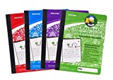 Mintra Office Primary Composition Books (4 Pack, Primary Ruled - Assorted)