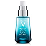 Vichy Mineral 89 Eyes Serum with Caffeine and Hyaluronic Acid, Lightweight Eye Cream Gel to Smooth Fine Lines and Hydrate Eye Area, Suitable for Sensitive Skin & Fragrance Free, unscented,0.51 Fl oz