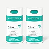 Health By Habit Immunity Supplement 2 Pack (60 Tablets) - Echinacea, Elderberry, Zinc Blend to Support Immune Health and antioxidant Levels, Boost Immunity, Vegan, Non-GMO, Sugar Free., White