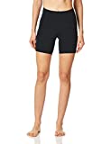 CRZ YOGA Women's Naked Feeling Light Biker Shorts 6'' - High Waisted Gym Run Workout Compression Spandex Shorts Pockets Black Medium