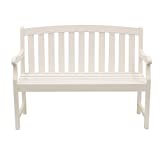 Dcor Therapy Outdoor Bench, White