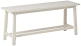 Dcor Therapy Bench, Antique white