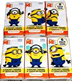 SMARTCARE Despicable Me Minions Travel Size Pocket Facial Tissues (2 Ply) SmartCare, 9 count (pack of 12)