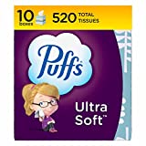 PuffsUltra Soft Non-Lotion Facial Tissues, 10 Cubes, 52 Tissues per Box (520 Tissues Total)