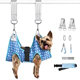 DoggyDobby Dog Grooming Hammock Harness, Pet Grooming Hammock for Cats & Dogs, Dog Sling for Nail Clipping/Trimming