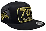 El Chapito El Chapo Guzman 3 Logos Gold Hat Black Mesh